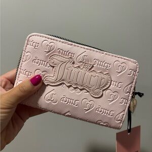 Juicy Couture Light Pink Embossed Wallet